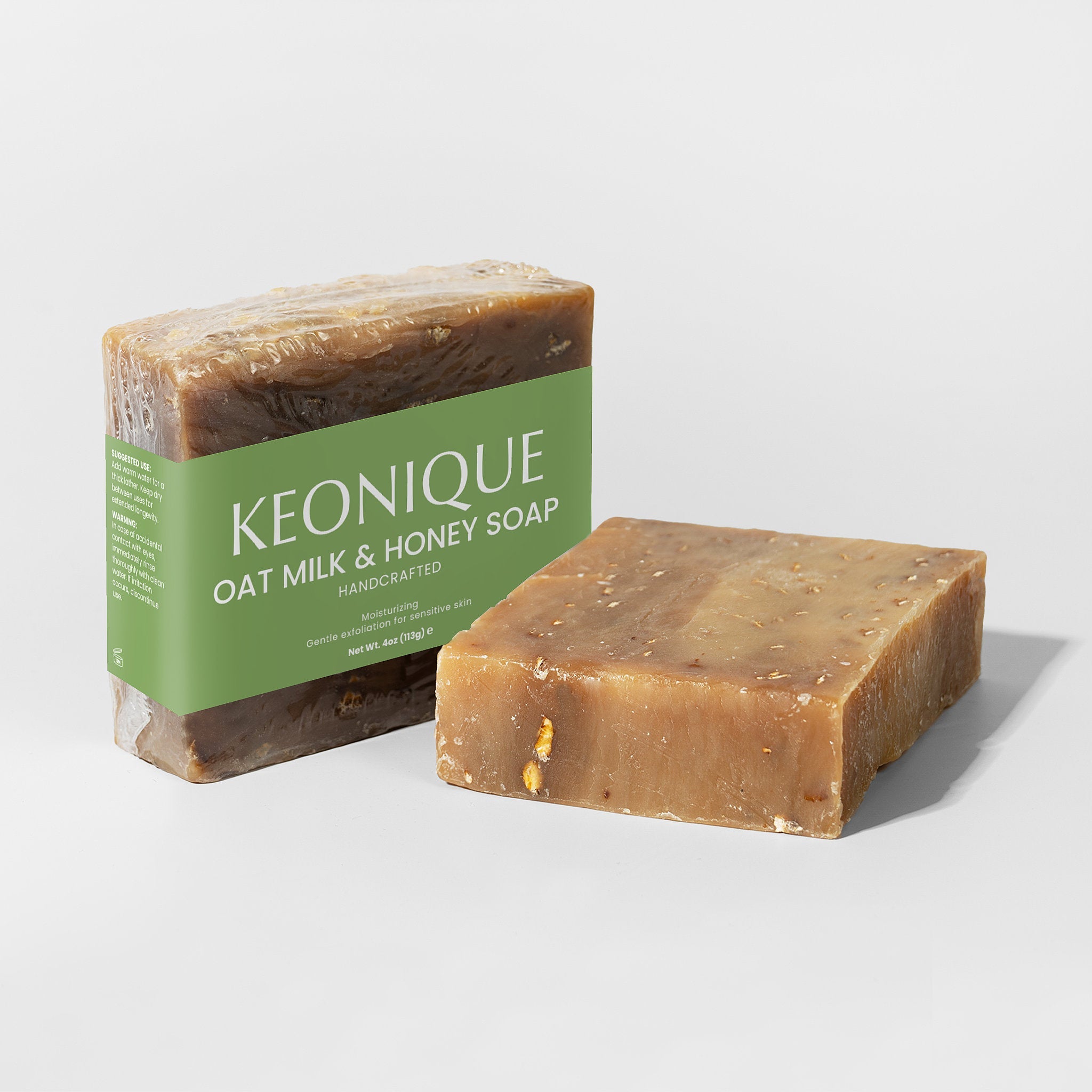 KEONIQUE Oat Milk & Honey Soap - KEONIQUE