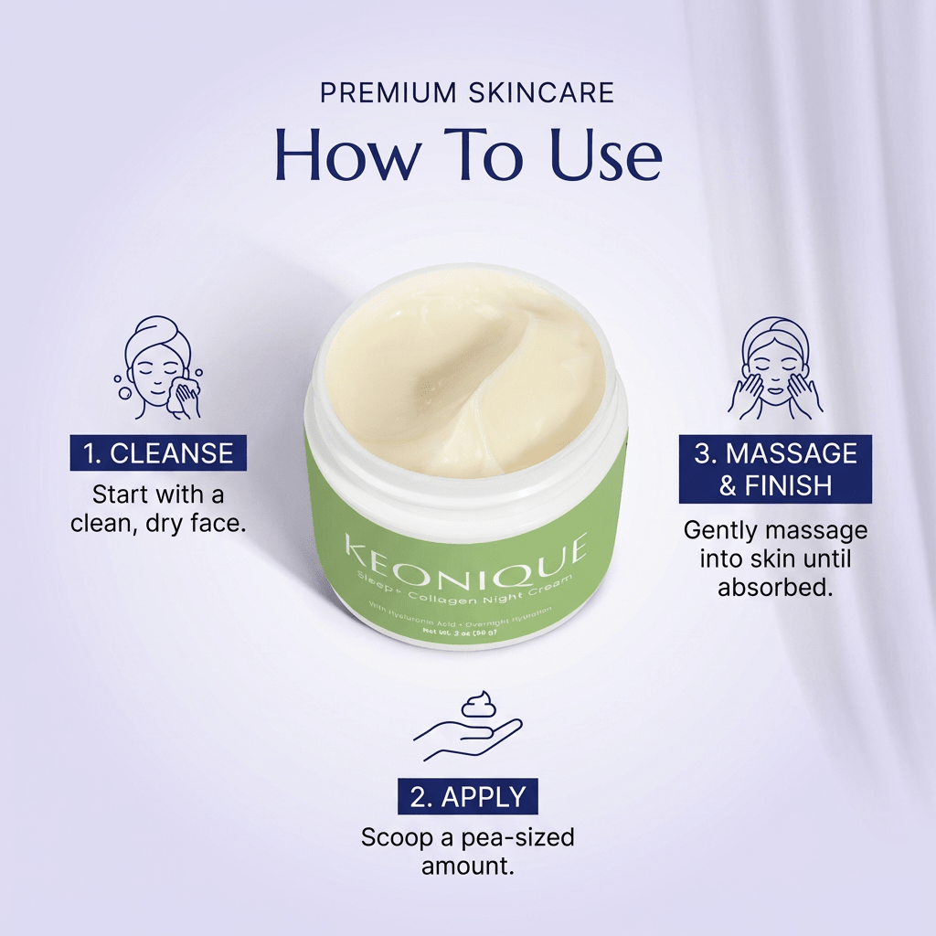 SLEEP+ Night Reset Collagen Cream - KEONIQUE